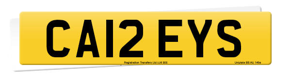 Registration number CA12 EYS